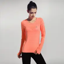Sport Sweatshirt women 2017 Autumn Winter Running Pullover Quick dry Breathable Long sleeved T Shirt Fitness Yoga Outdoor Coat