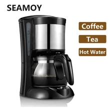 Seamoy 220 V/600 W cafetera de goteo automática para el hogar máquina de café tipo goteo máquina de té/leche-té Famiy café americano