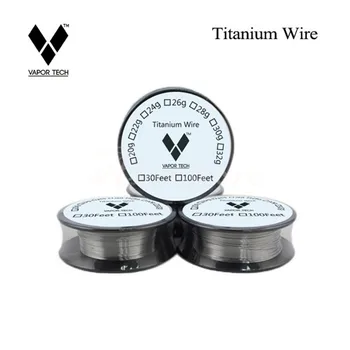 

30pcs DHL Vapor Tech Titanium Wire Resistance 30 Feet TA1 Ti grade 1 AWG 26g 28g 30g Gauge Coil For Temp Control mod