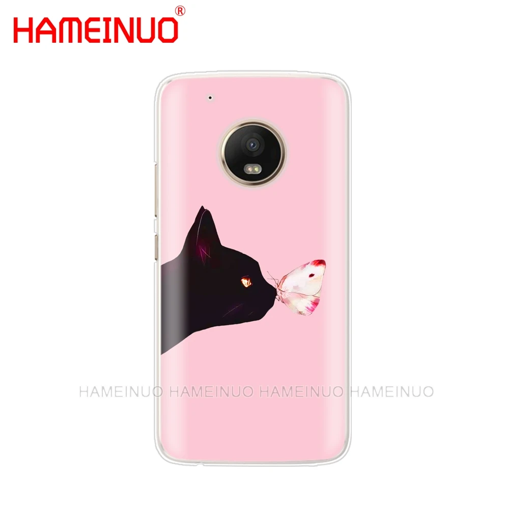 HAMEINUO Kawaii Molang с рисованным аниме собаки кошки кожаный чехол для мобильного телефона чехол для Motorola Moto x4 C G6 G5 G5S G4 Z2 Z3 PLAY PLUS - Цвет: 42807