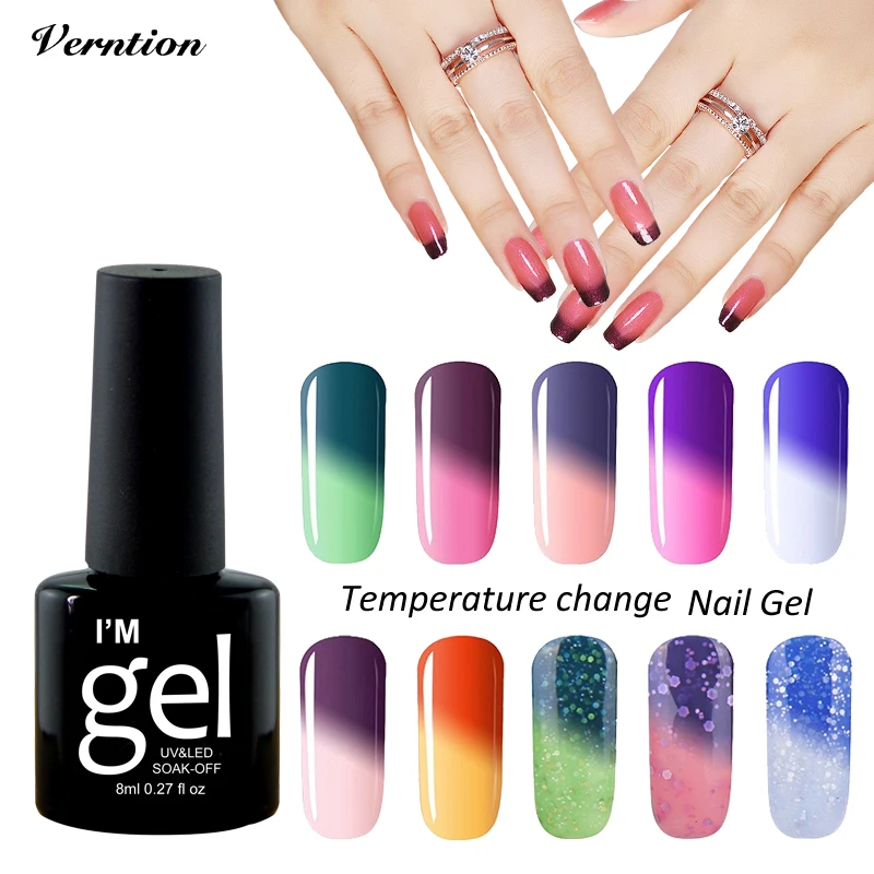 Nail Polish Colors For Professional Women | verntion nail art 29 colors temperature change color gel Nail Polish Colors For Professional Women | verntion nail art 29 colors temperature change color gel