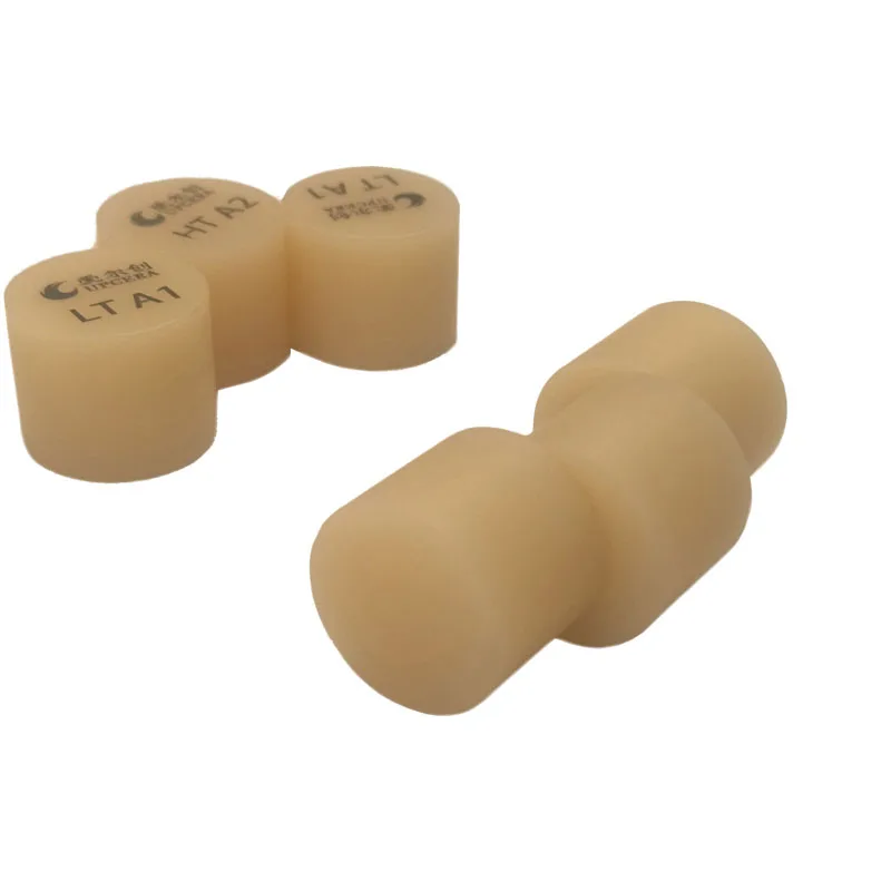 

5 pcs HT A1 A2 A3 IPS Emax Ingots Press Block Copy Lithium Disilicate Glass-Ceramic Lithium Dislicate Pills /Tablets Dental use