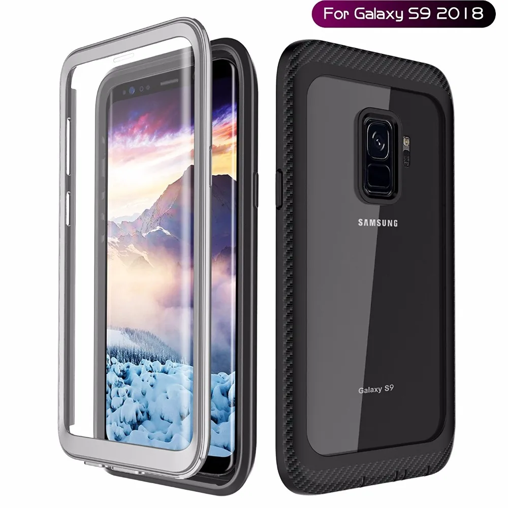 Чехол для Galaxy S9 встроенный защитный чехол экрана 360 градусов противоударный