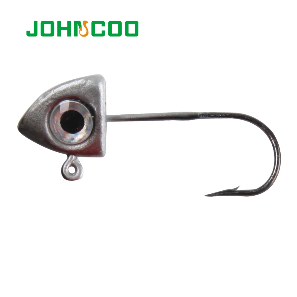 JOHNCOO 2g 3g Fishhooks 3D Eyes Lead Jig Head Barbed Hook Mustad Jigging Hook Fishing Hooks Lead Head Hook 3 Colors 5pcs/lot JOHNCOO 2g 3g Fishhooks 3D Eyes Lead Jig Head Barbed Hook Mustad Jigging Hook Fishing Hooks Lead Head Hook 3 Colors 5pcs/lot