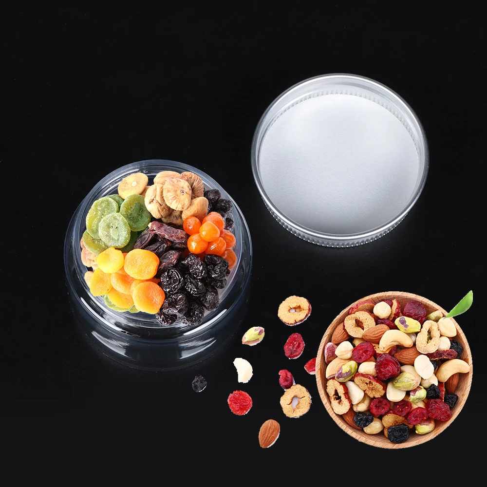 

30-250ML Aluminum Cap Cosmetic Tin Pot Lip Balm Jar Containers Oil Wax Empty Dried Fruit Food Candy Sugar Cookies Storage Bottle