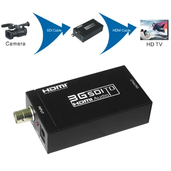 

3G SDI To HDMI Video Audio Converter Coaxial Adapter SD-SDI HD-SDI HD for 1080P Hdmi Converter 3G SDI To HDMI Converter