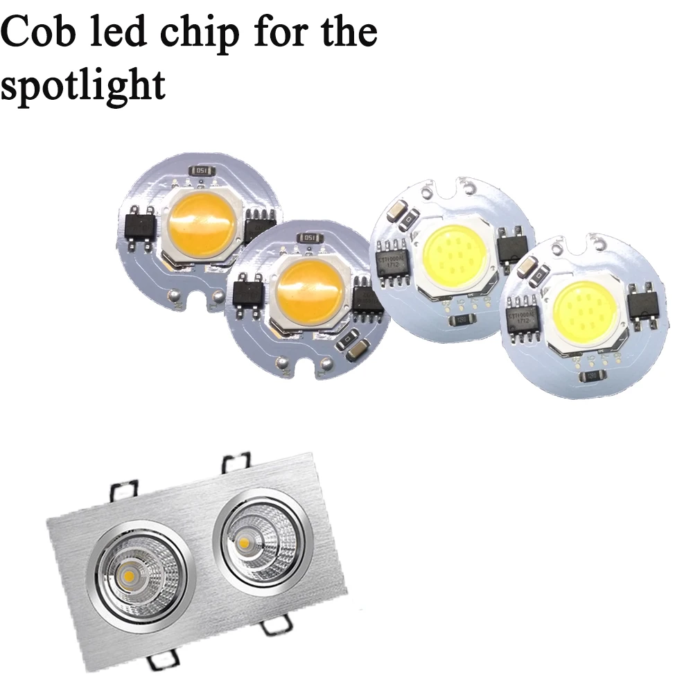 

LED Cob Beans AC110V 220V LED Bulb Lamp With Smart IC Driver Bulbs Light Real 3W 5W 7W 9W Chip Spotlight DIY Outdoor Flood Light