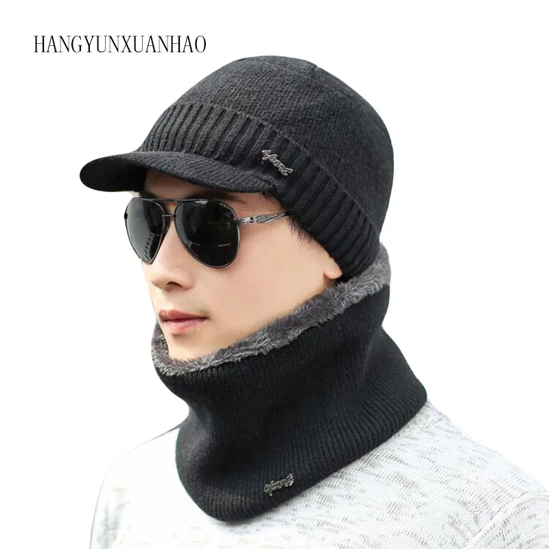 

Winter Hats Skullies Beanies Hat Winter Beanies For Men Women Wool Scarf Caps Balaclava Mask Gorras Bonnet Knitted Hat