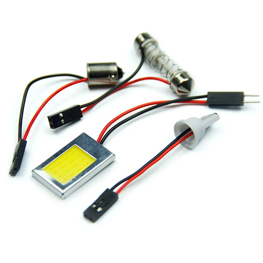 Car Led Light 18 led SMD COB LED Car Panel light Interior Room Dome Car Light Bulb Lamp Drop