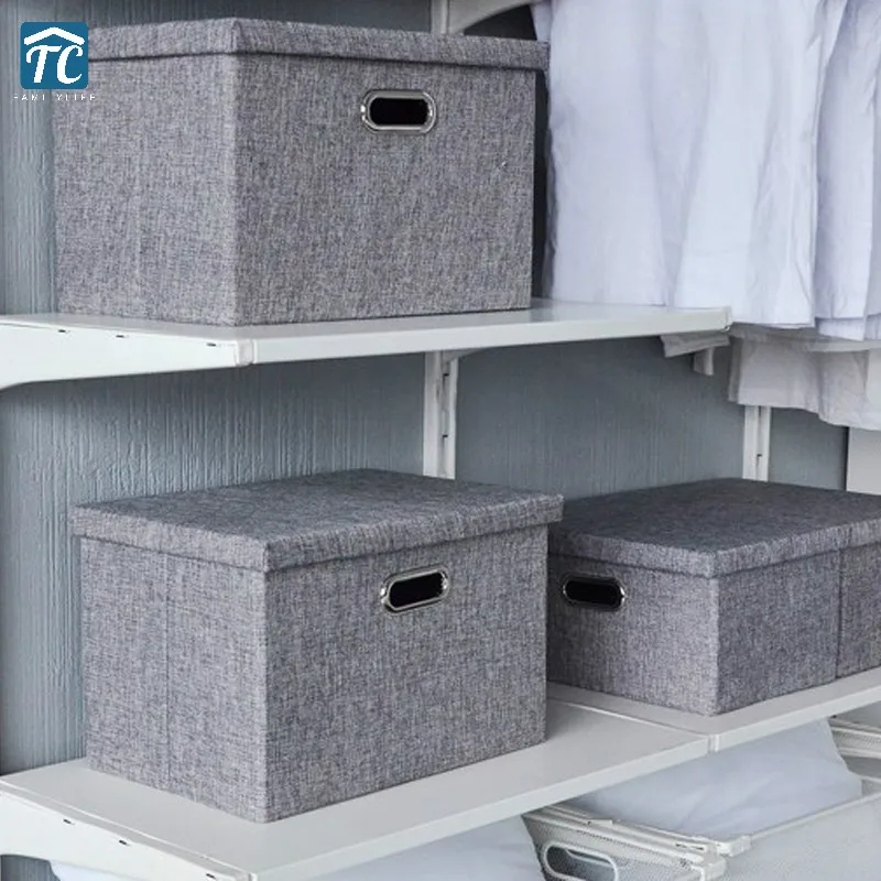 Buy Foldable Clothes Storage Box Covered Wardrobe