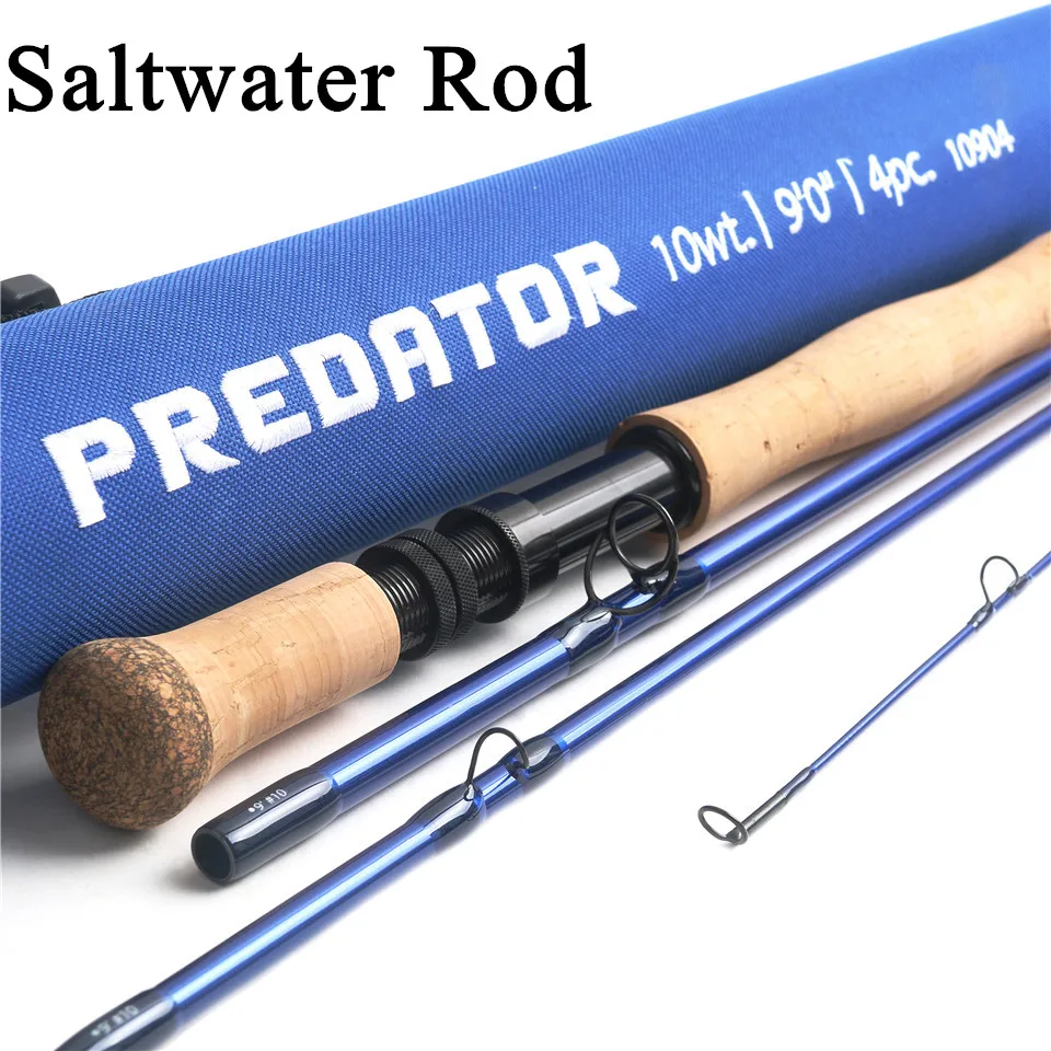 Maximumcatch Predator 9FT морская Удочка 8-12WT 4 секции 30T SK углеродная Водонепроницаемая удочка