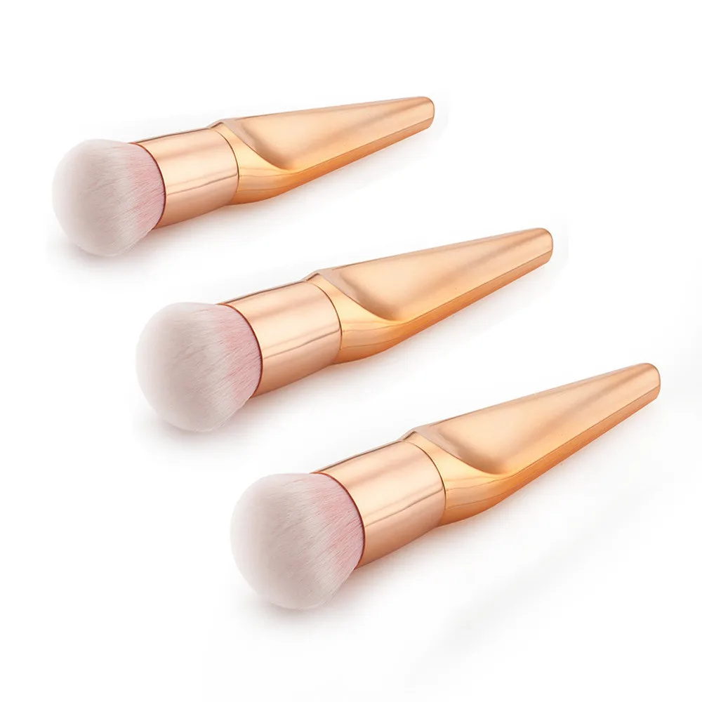 Foundation Brushes Soft Fiber Metal Handle Powder Blush Brushes Face