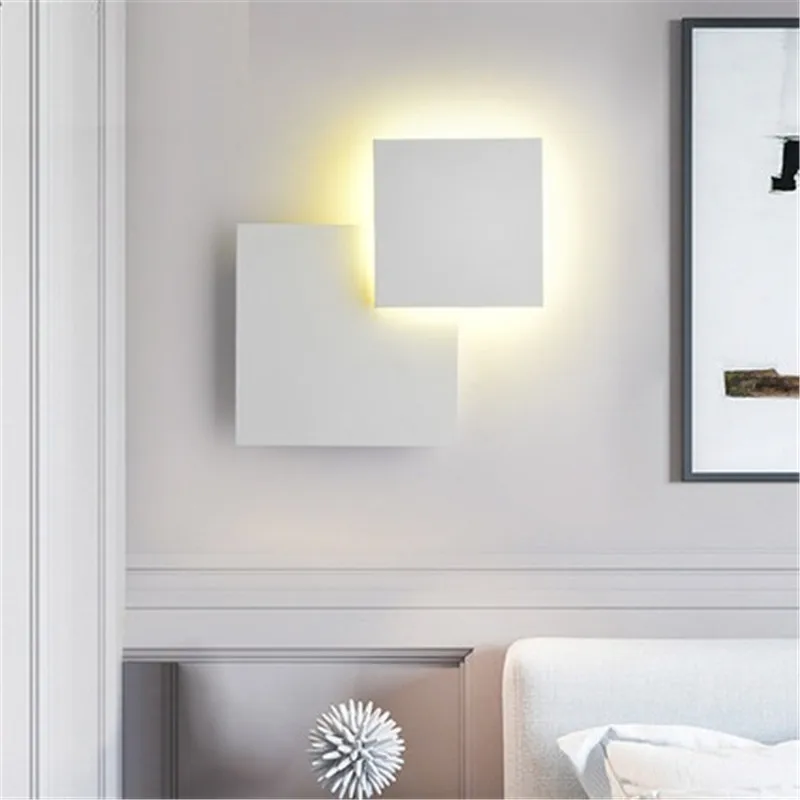 DIY креативное регулируемое бра настенный светильник LED Железный квадратный