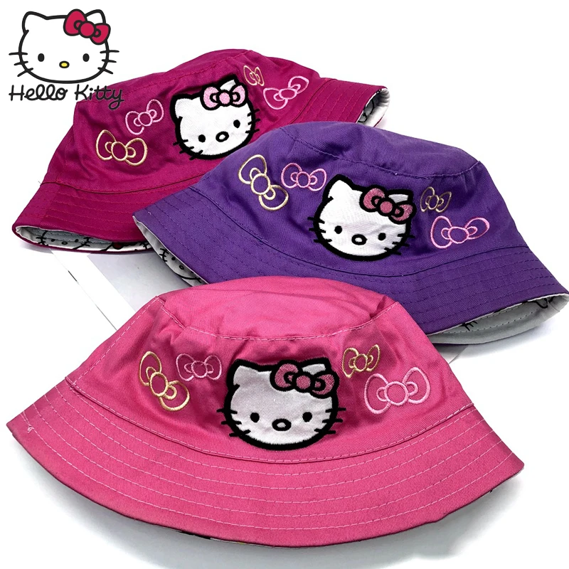 

Hello Kitty Summer Baby Girl Princess Hats Baby And Girl hello kitty Child Baseball Outdoor Girls Sun Visor Caps Harajuku Female