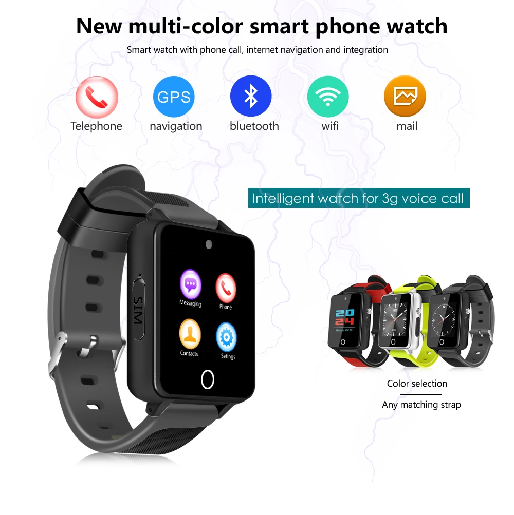 ZGPAX Смарт часы S9 MTK6580 Android 5,1 четырехъядерный 1 Гб+ 16 ГБ gps WiFi Bluetooth 4,0 SmartWatch телефон PK H1 H2 h7 K88H KW18 KW99