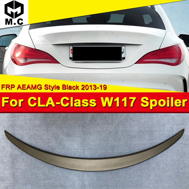 W117 CLA седан CLA45AMG стиль задний багажник спойлер крыло для губ FRP неокрашенные