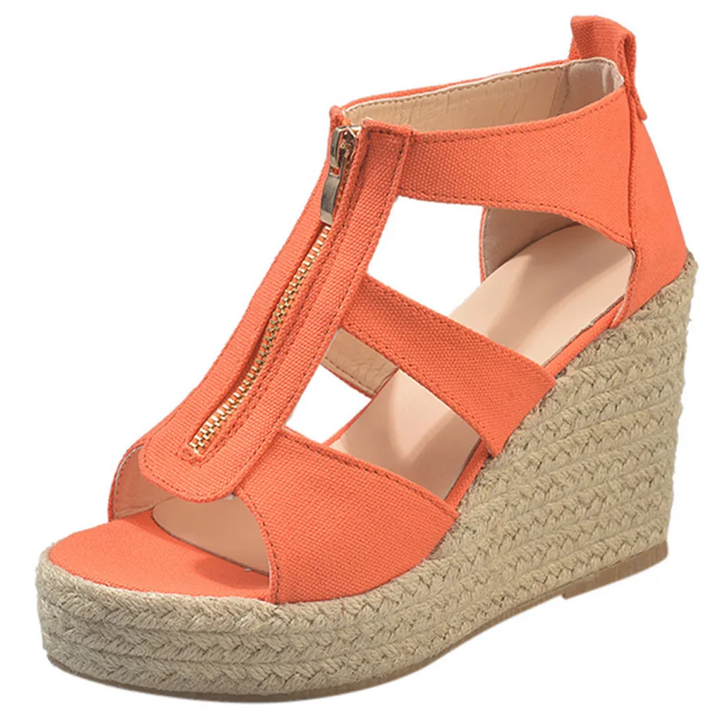 

SAGACE Women Open Toe Breathable Beach Sandals Rome Casual Solid Color Wedges Shoes Sexy High Quality Sandals Ladies Shoes