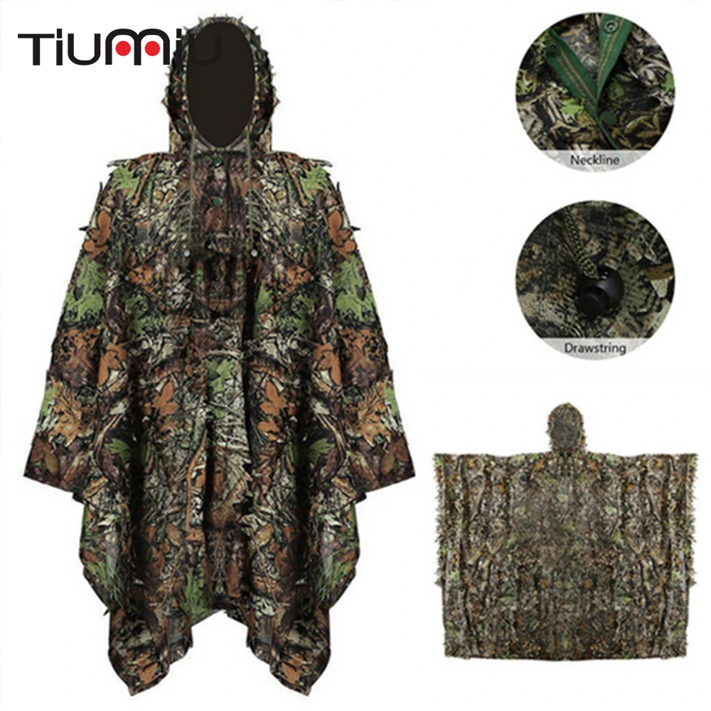 

Hunting Cloak Maple Leaves Forest Camouflage Ventilation Thin Section Tactical Army Militar Softair Ww2 Askeri Malzeme Multicam