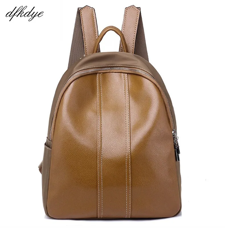 

Small Backpack Casual School Bags Backpack Women Minimalist Bags Pu Leather College Bag Teenage Girl Lady Large Multifunction