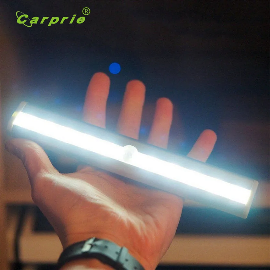 

10 LED Bright PIR Motion Sensor Light Cabinet Wardrobe Drawer Lamp Bulb Wall Lamps l70707