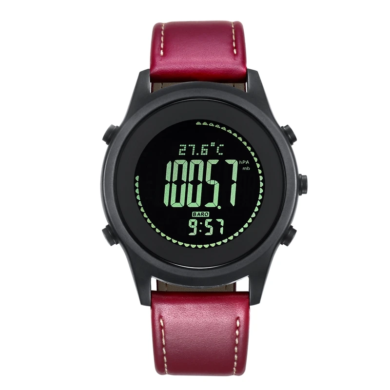 

SPOVAN Beyond-6 Carbon Fiber Sport Watches Ultra Thin Silica gel Watchband Red