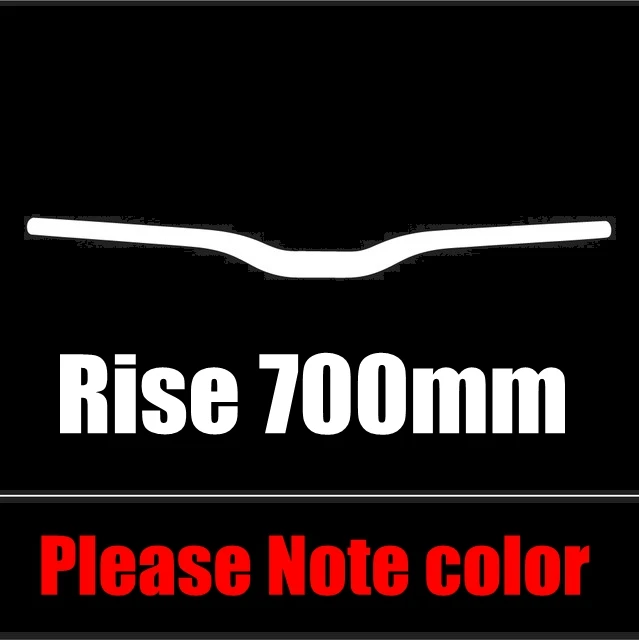 TOMTOU полный 3K Углеродное волокно руль 31,8 мм подъем/плоская ручка бар велосипед MTB части ширина 600/620/640/660/680/700/720/740/760/мм - Цвет: Rise 700mm