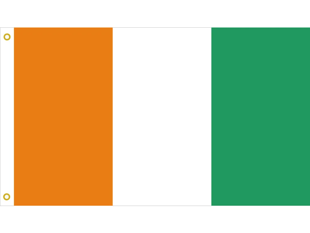 

Coate D'Ivoire National Flag 3x5ft Hanging Flying Flag 90*150cm/60*90cm/40*60cm hand flag 15*21cm