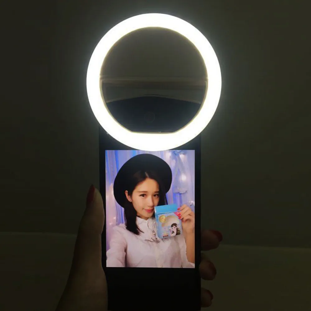 USB зарядка селфи портативная вспышка Led камера телефон фотография кольцо светильник для iPhone смартфон светильник