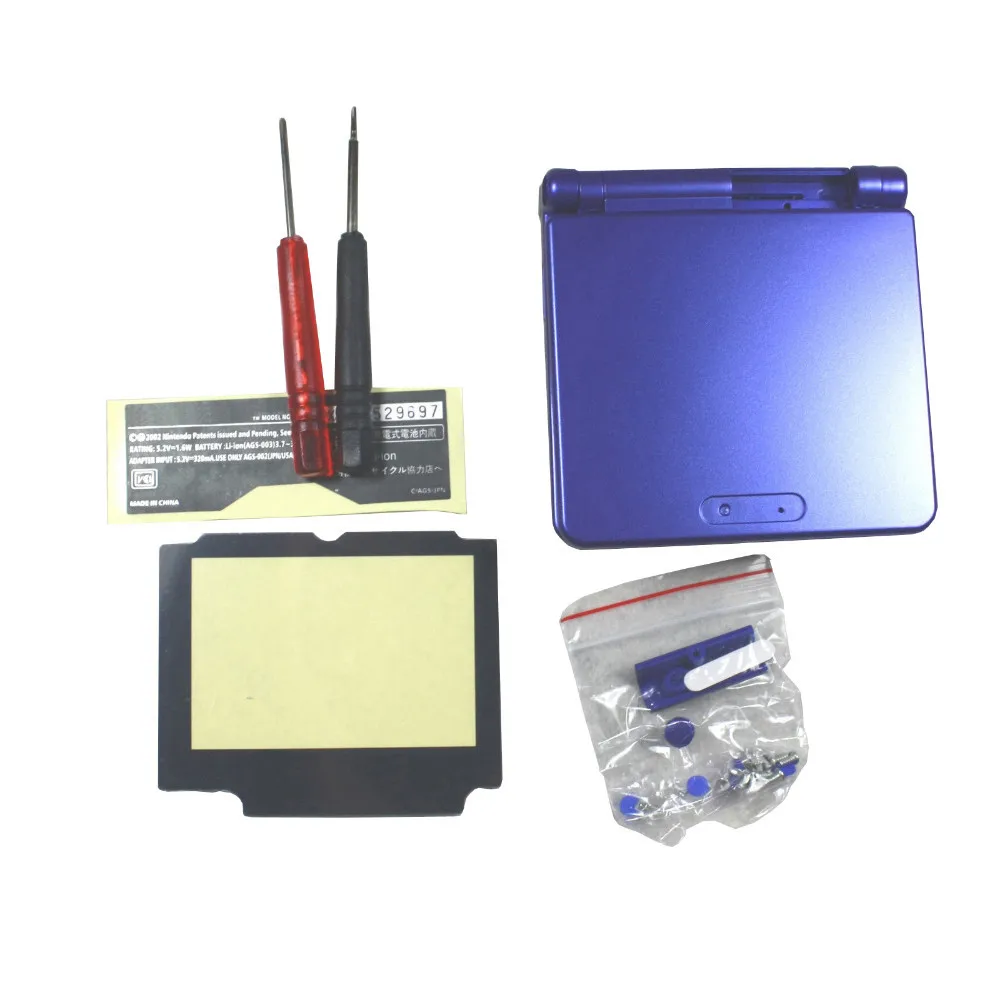 

Blue Full Housing Shell Case Cover Replacement for Nintendo GBA SP Gameboy Advance SP