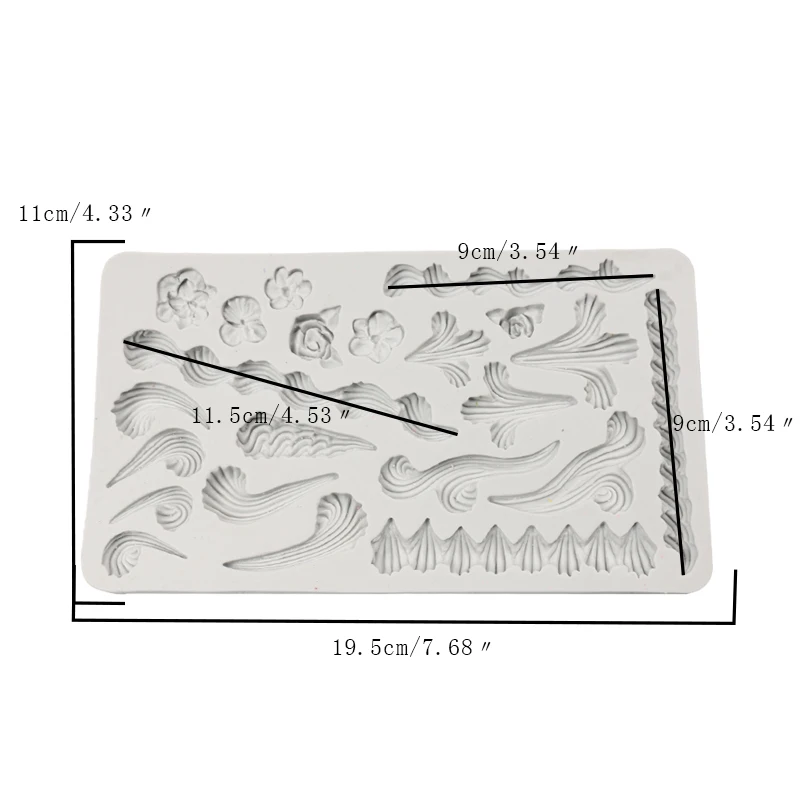 Кружева торт силиконовый тиснение мат текстура Печать Фондант Кружева Мат украшения формы Gumpaste украшения для кексов конфеты формы для выпечки
