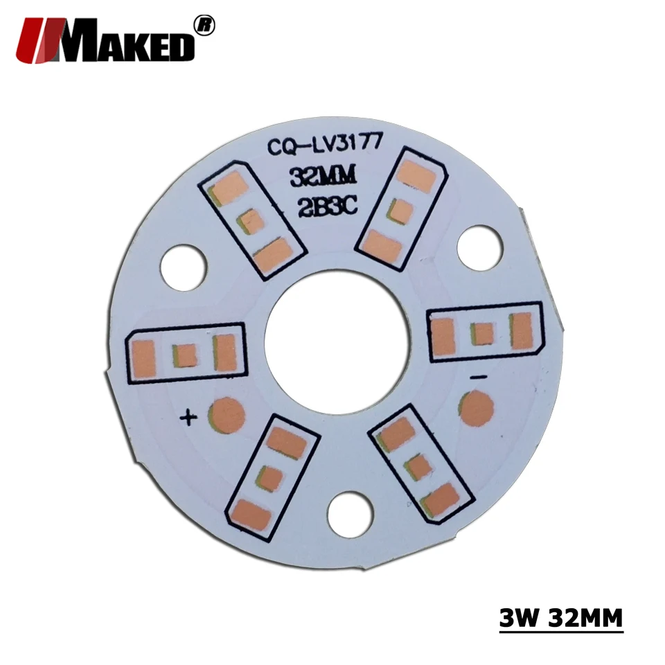 10-200 шт. светодиодный PCB 3 Вт Dia32mm без SMD5730 устанавливать светодиодный печатная плата светодиодный алюминиевый Панель радиатора для светильник лампа с украшением в виде кристаллов светильник s "сделай сам"