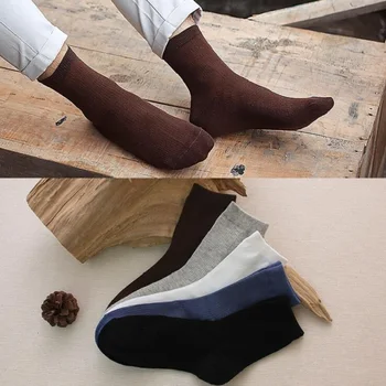 

ankle socks casual Polyester cotton elastic short for spring autumn winter Men Man Male Boy strip design