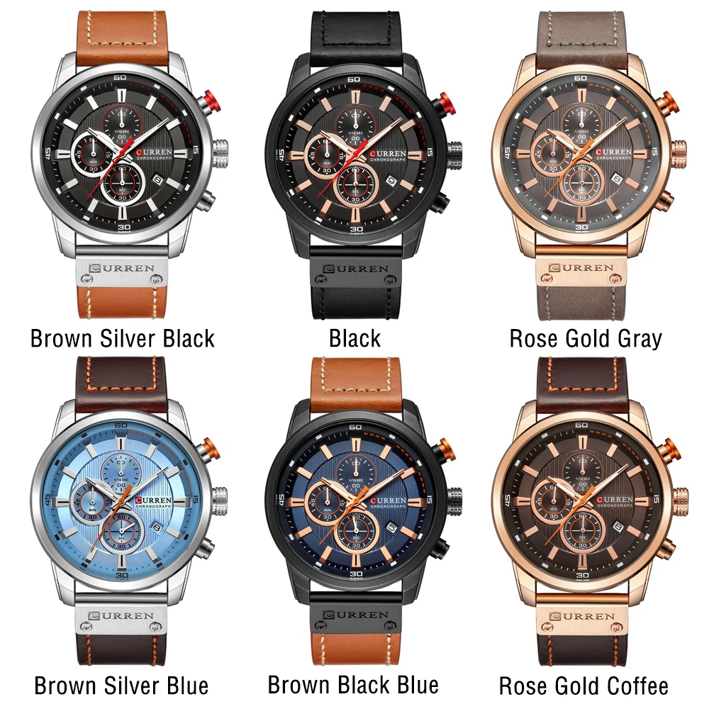 Curren Luxury Waterproof Men's Chronograph Sport Watch