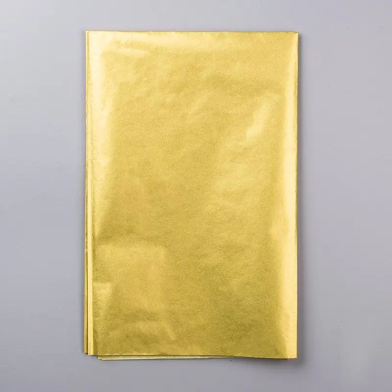 Gold Tissue Paper, 100 Sheets Metallic Gift Wrapping Paper For Birthday  Party,Anniversary Valentine's Day Decoration