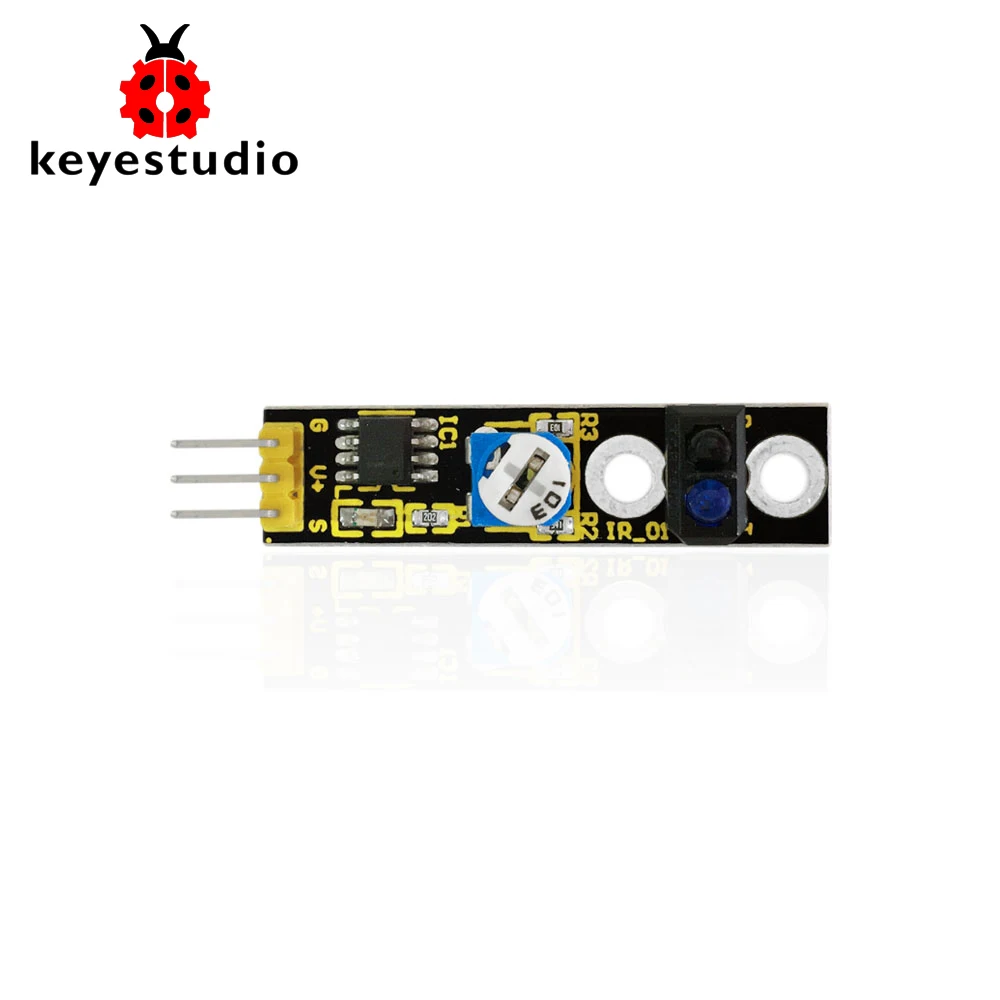 Free shipping !Keyestudio Line Tracking Sensor module white/black line detector for Arduino Robot Car