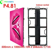 P4.8 PH3.9 пульт дистанционного управления СВЕТОДИОДНАЯ телевизионная плата wifi/3g/4G деловая светодиодная вывеска Крытый полноцветный рекламный светодиодный экран