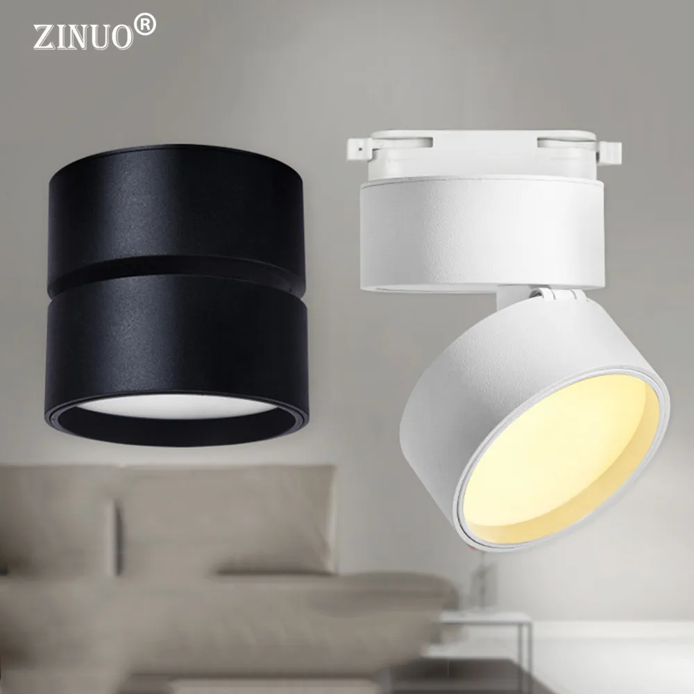  LED Downlight 3W 7W 12W Surface Mounted Ceiling Lamps White/Black Led Recessed Bulb Bedroom Kitchen - 32969357411