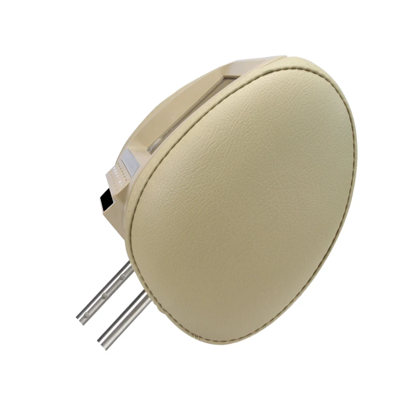 beige headrest monitor car