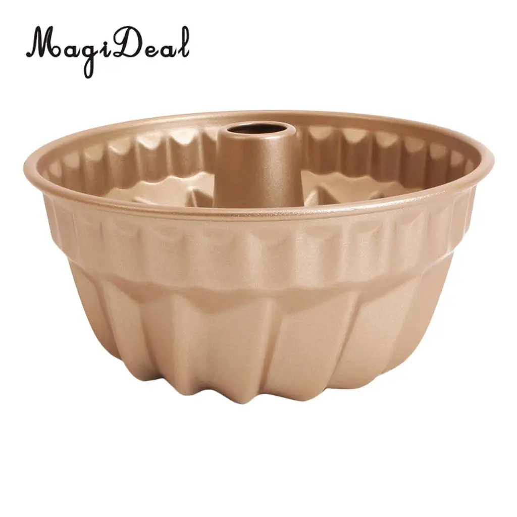 

Bundt Cake Pan Non Stick Lightweight Fluted Tube Pan Cake Baking Mold 7 Inch