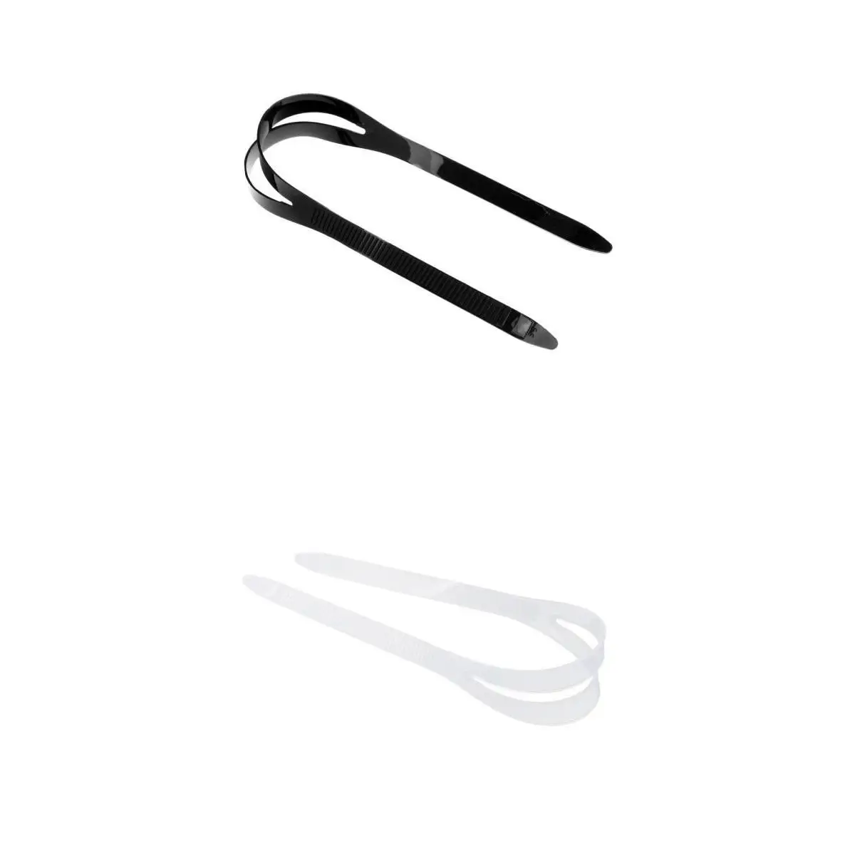 2Pc Scuba Diving Dive Snorkeling Replacement Silicone Mask Strap Cover Clear