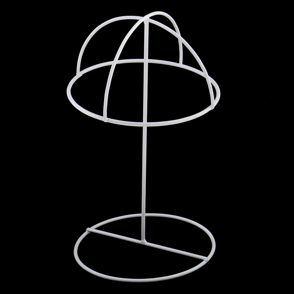 Free Standing Metal Hat Display Holder Baseball Sports Cap Storage Wigs Dryer Organizer Stand