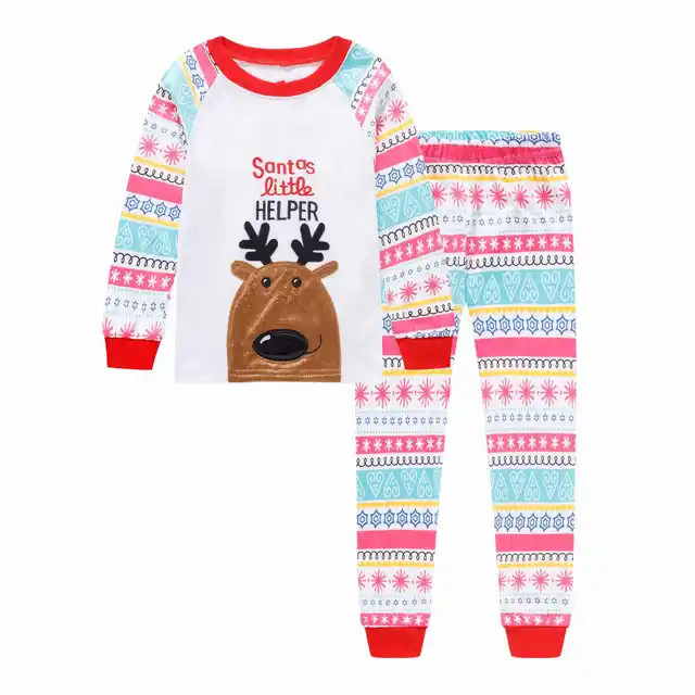 New year's pajamas kids pajamas for girl baby winter clothes pajamas for boys cotton plus New year Design Kids Pajamas Children Sleepwear Baby Pajamas Sets Boys Girls Animal Pyjamas