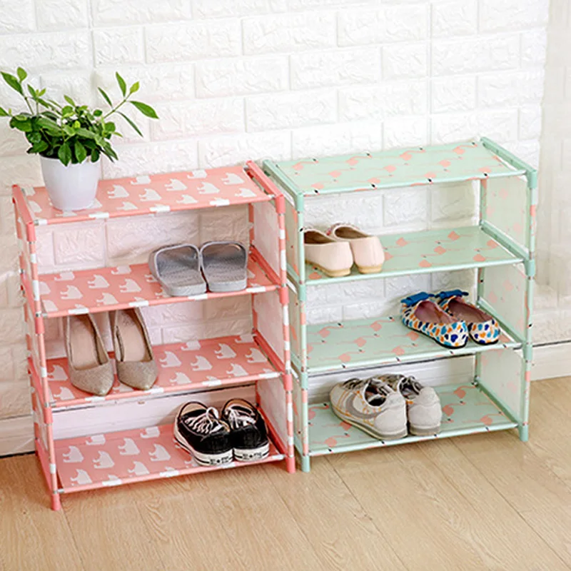 

Simple Multi Layer Shoe rack Nonwovens Easy Assemble Storage Shelf Shoe cabinet fashion bookshelf Living Room Furniture