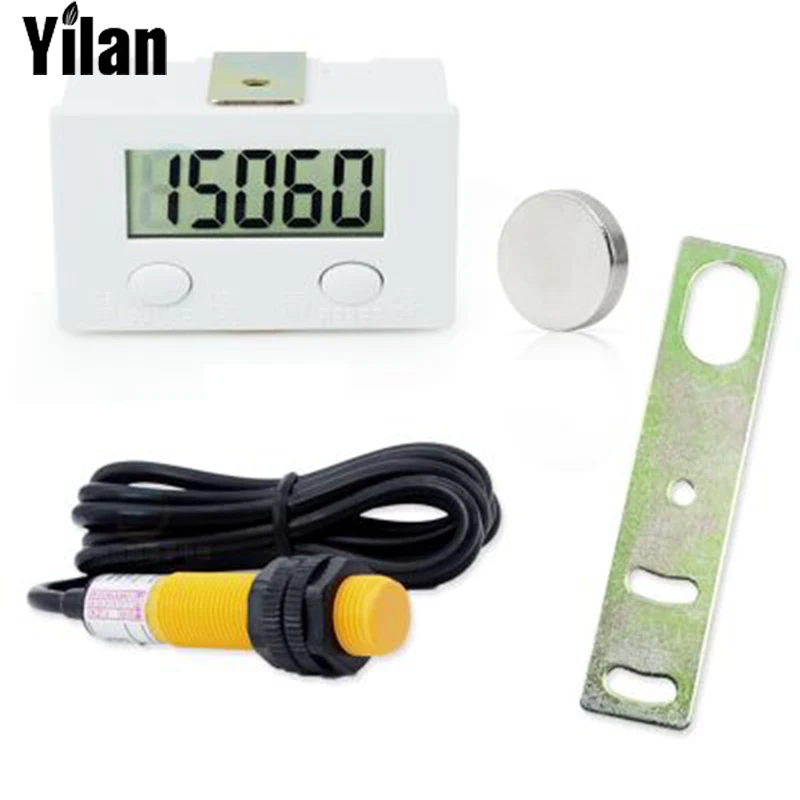 

Five Digit Digital Electronic Counter Puncher Magnetic Inductive Proximity Switch Durable Quality+Proximity switch+Limit switc