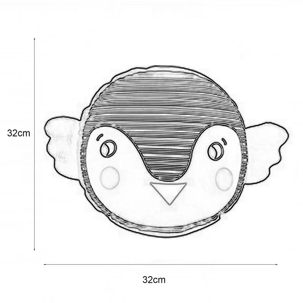 Экологичная хлопковая детская подушка с пингвином львом детская подушка с мультяшным рисунком на талии детская подушка для сна украшение