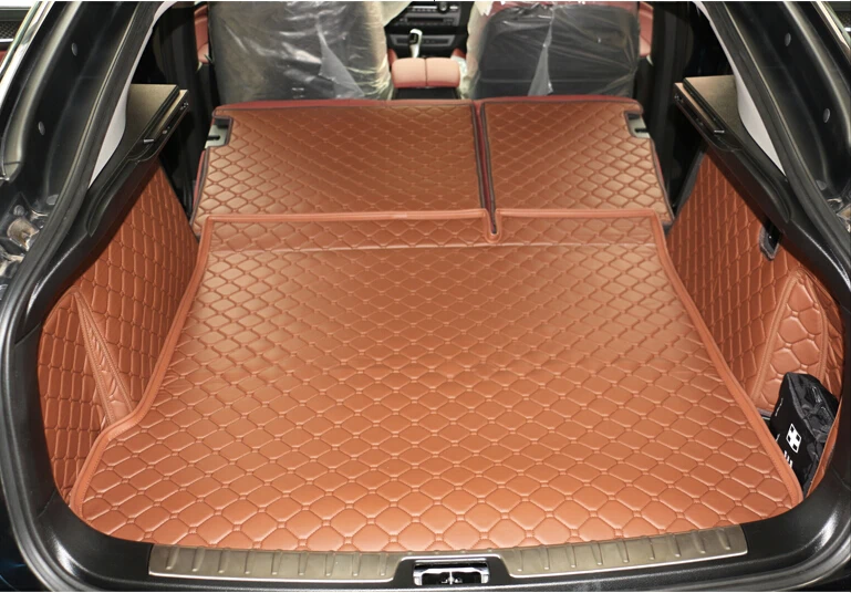 

Good mats! Full set car trunk mats for BMW X6 E71 2013-2008 waterproof cargo liner boot carpets for BMW X6 2010,Free shipping