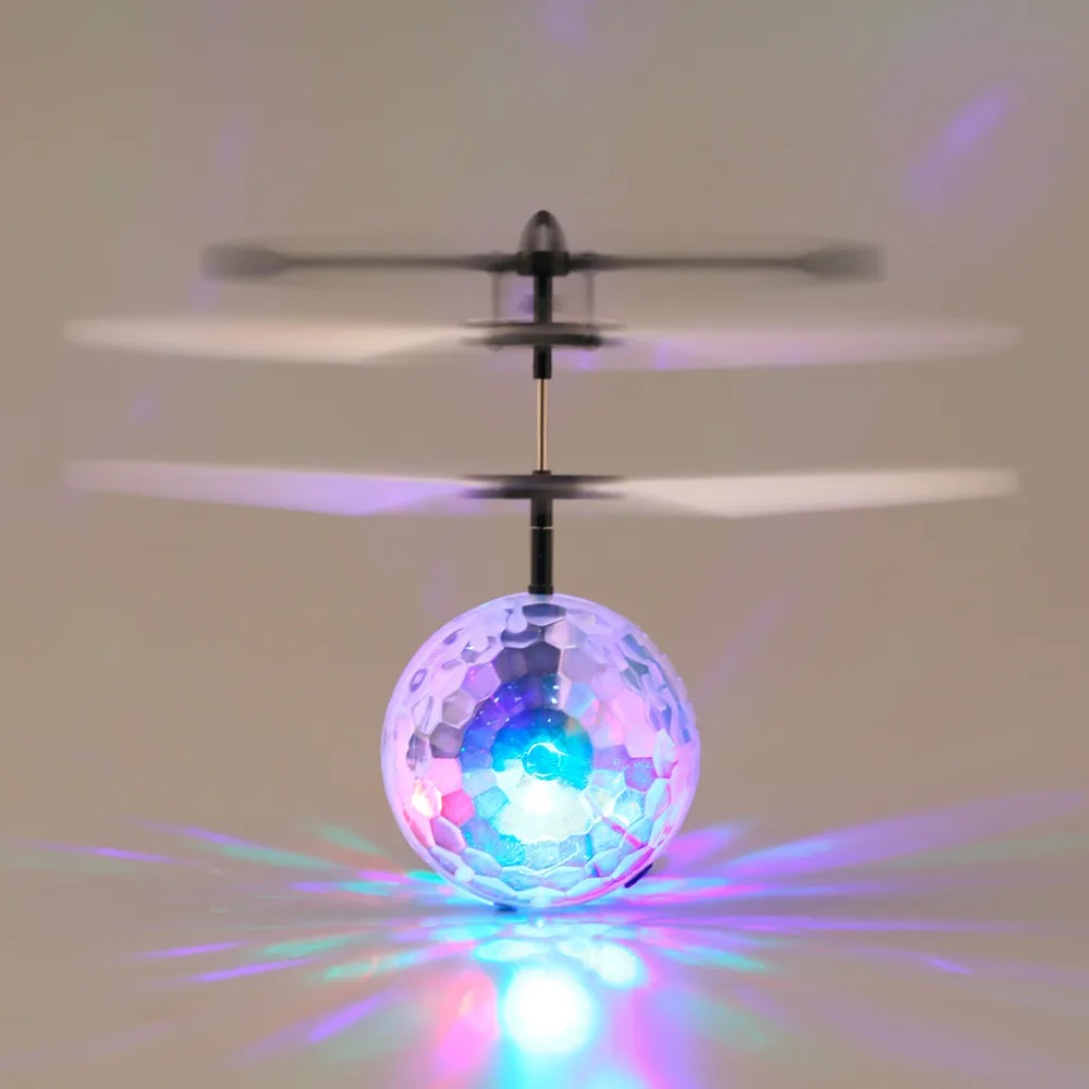 

Hot! 3pcs Infrared Induction Flying Flash Disco Colorful LED Ball Helicopter Child Toy New Sale