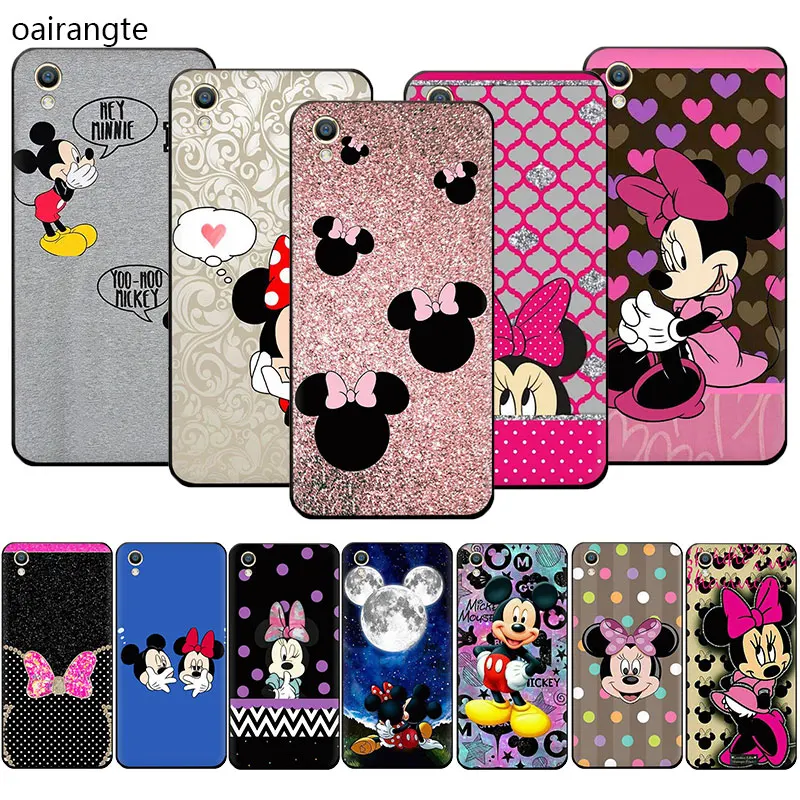 

Mickey Minnie cute Soft TPU phone case for OPPO R17 R15 F11 Pro R11 R9 S A77 A73 A83 A7 A37 A59 A5