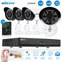 KKMOON Full 960 H/D1 8CH комплект видеорегистратора скрытого наблюдения+ 1 ТБ HDD 700TVL наружная камера безопасности системы HDMI видеомагнитофон ONVIF 4* ИК камера наблюдения