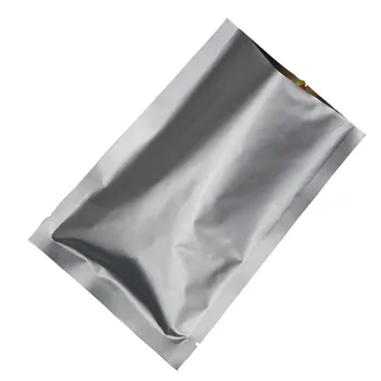 

300Pcs/lot DHL Vacuum Sealable Open Top Pure Aluminum Foil Packaging Pouch Mylar Heat Seal Packing Bag for Retails Food Storage